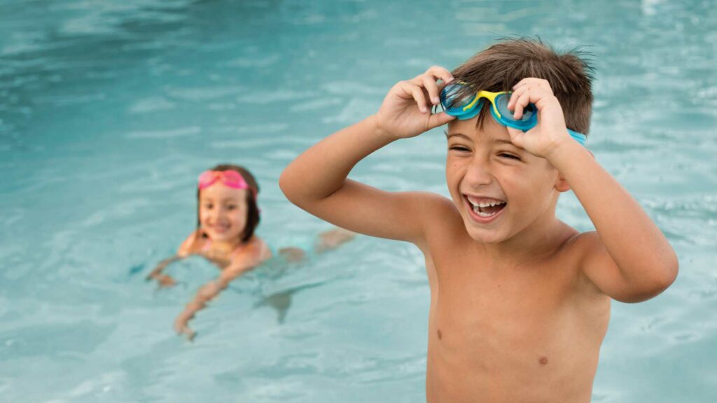 learning swim an early age